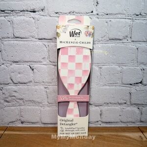 MacKenzie Childs X Wet Brush Detangler Hair Brush Rosy Check